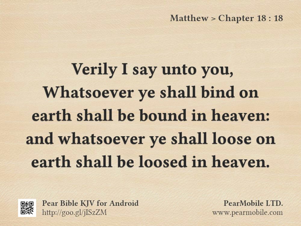 Matthew, Chapter 18:18